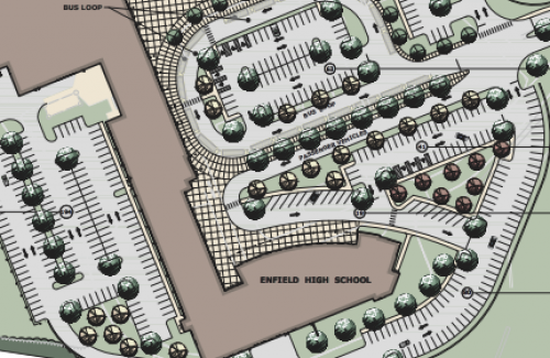 Cropped image of a site plan