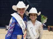2022 Golden Spike Rodeo Queen Charley Mae Kwapis and 2021 Golden Spike Rodeo Queen Destiny Zarate