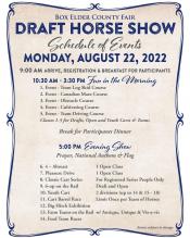 draft horse schedule