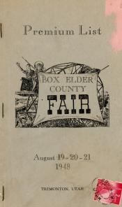 1948 Box Elder County Fair Book