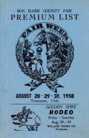 1958 Box Elder County Fair Book